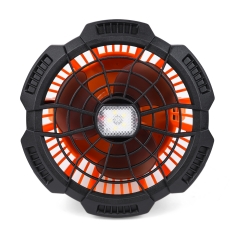 Two-in-One Outdoor Fan and Light - Energy-Efficient (1W-6W), Extended Runtime (6-25H), Powered by DC5V,2A Battery