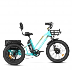 TRIKETAN M-350 Electric Trike - Sky Blue