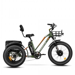 TRIKETAN M-350 Electric Trike - Army Green