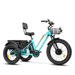 TRIKETAN M-350 Electric Trike - Sky Blue